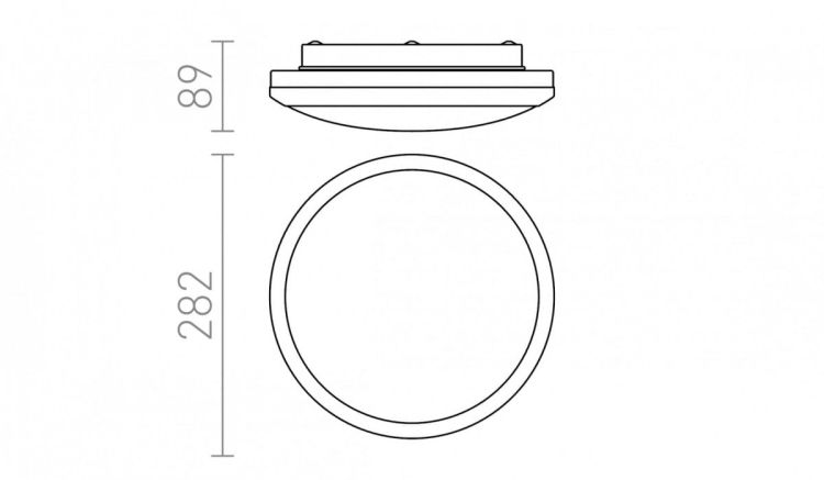 BALLA sufitowa  chrom 230V LED 24W IP44  3000K