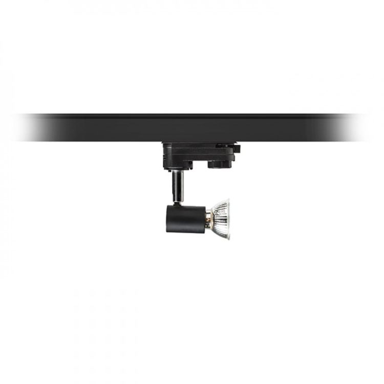 TRICA do szyny  3-faz czarna  230V GU10 50W