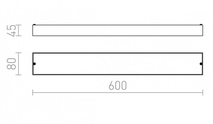 MARINA LED 60 ścienna  chrom 230V LED 14W IP44  3000K
