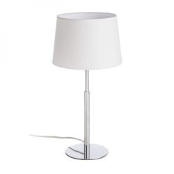 BROADWAY stołowa biała chrom 230V E27 42W