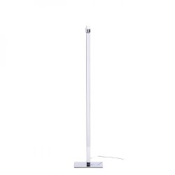 PLAZA podłogowa biała chrom 230V E27 42W