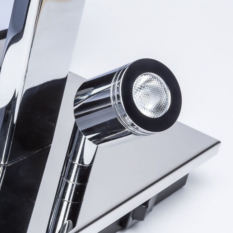 PLAZA ścienna z reflektorem LED biała chrom 230V E27 LED 42+3W  3000K