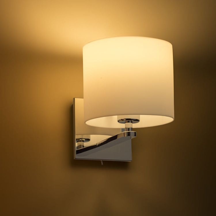 PENTHOUSE ścienna białe PVC chrom 230V E27 42W