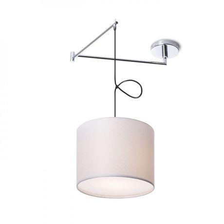 Przejdź do produktu BROADWAY wisząca z ramianiem biała chrom 230V LED E27 15W