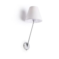 SILENCE ścienna biała chrom 230V E27 42W