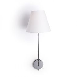 SILENCE ścienna biała chrom 230V E27 42W