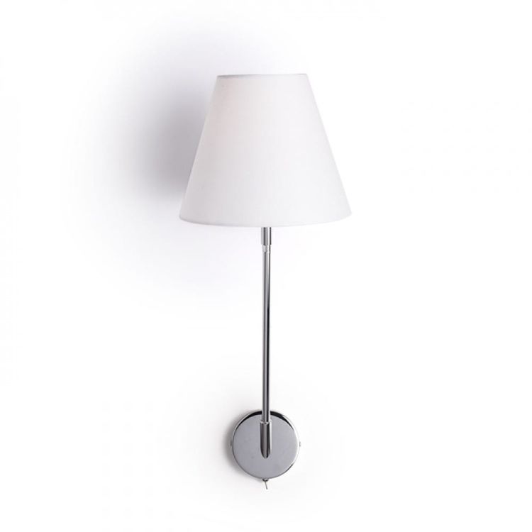 SILENCE ścienna biała chrom 230V E27 42W