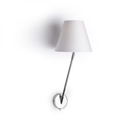SILENCE ścienna biała chrom 230V E27 42W