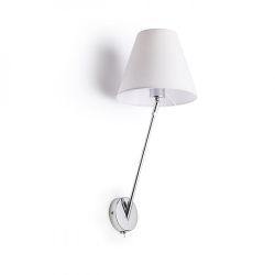 SILENCE ścienna biała chrom 230V E27 42W