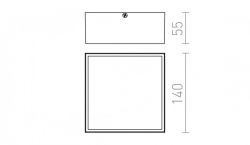 BONO natynkowa antracyt  230V LED 4W IP65  3000K