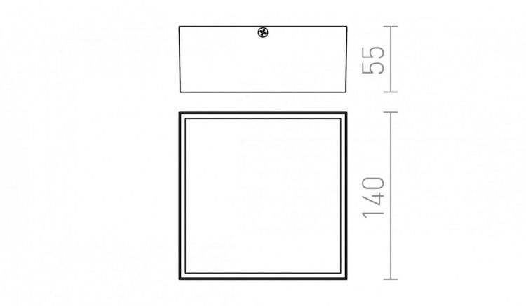 BONO natynkowa antracyt  230V LED 4W IP65  3000K