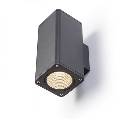 Przejdź do produktu MIZZI SQ II ścienna antracyt  230V LED 2x12W 46° IP54  3000K