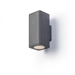 MIZZI SQ II ścienna antracyt  230V LED 2x12W 46° IP54  3000K