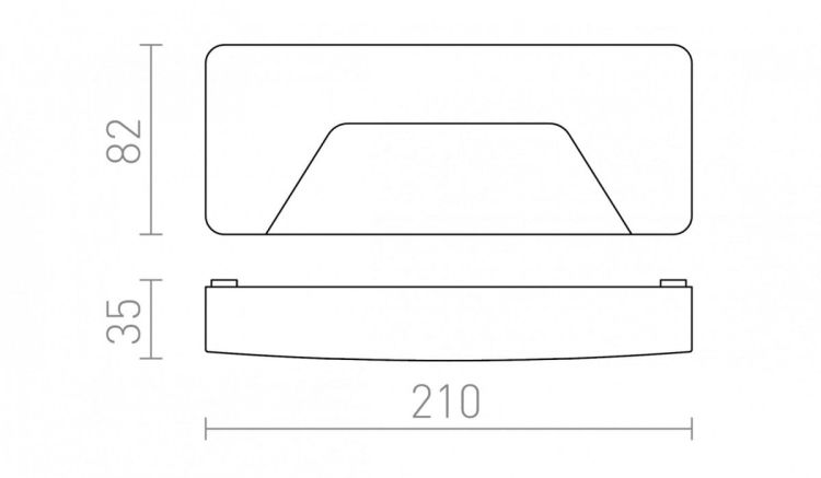 RENO SQ INDR ścienna szara  230V LED 3W IP65  3000K