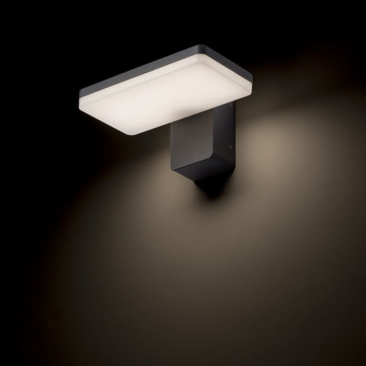 RINA ścienna antracyt  230V LED 12W IP65  3000K