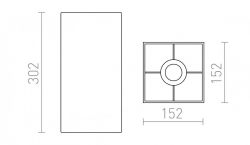 TEMPO 15/30 abażur  Polycotton biała/białe PCV  max. 28W