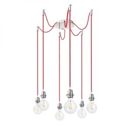 KOMBIX 6 zestaw wiszący CHP+CZK+CHO   230V E27 6x28W