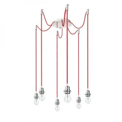 KOMBIX 6 zestaw wiszący CHP+CZK+CHO   230V E27 6x28W