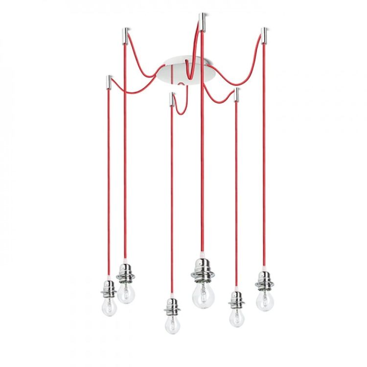 KOMBIX 6 zestaw wiszący CHP+CZK+CHO   230V E27 6x28W
