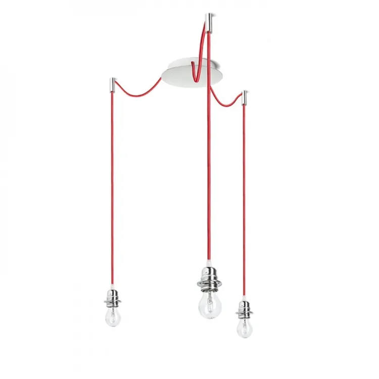 KOMBIX 3 zestaw wiszący CHP+CZK+CHO   230V E27 3x28W