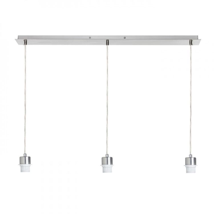 MORE 80 podstawa sufitowa wisząca  chrom 230V E27 3x42W