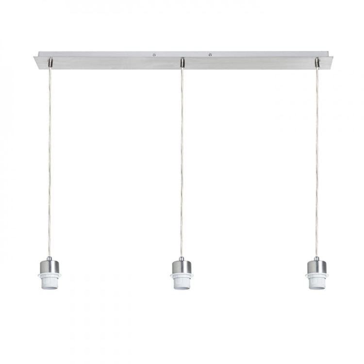 MORE 80 podstawa sufitowa wisząca  chrom 230V E27 3x42W
