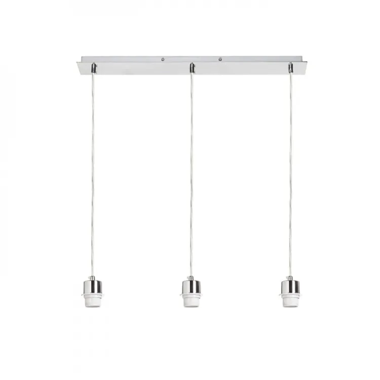 MORE 60 podstawa sufitowa wisząca  chrom 230V E27 3x42W