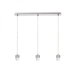 MORE 60 podstawa sufitowa wisząca  nikiel mat 230V E27 3x42W
