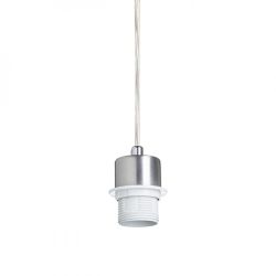 MORE 60 podstawa sufitowa wisząca  nikiel mat 230V E27 3x42W