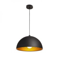 CARISSIMA 40 wisząca czarna matowa /złota  230V E27 42W