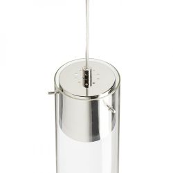 GARNISH wisząca  szkło przezroczyste/chrom 230V GU10 9W