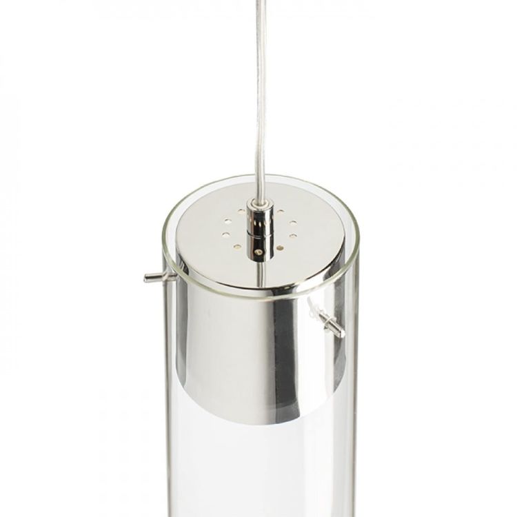 GARNISH wisząca  szkło przezroczyste/chrom 230V GU10 9W