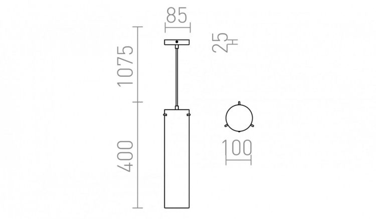 GARNISH wisząca  szkło przezroczyste/chrom 230V GU10 9W