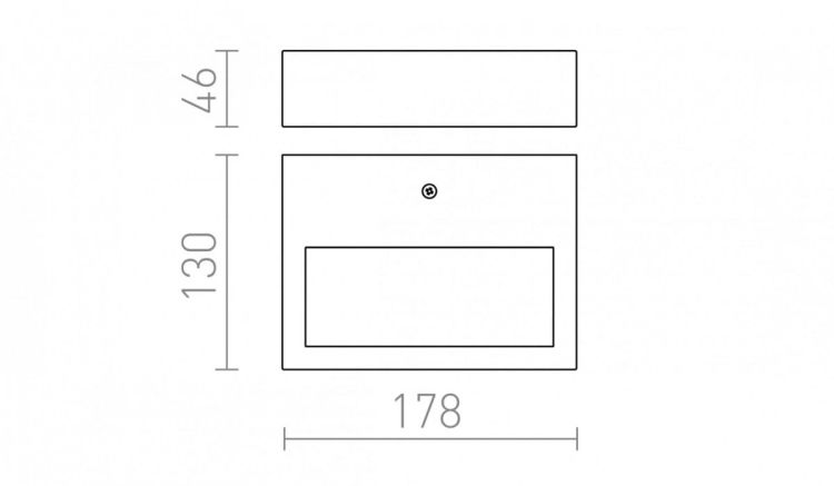 CHLOE ścienna  stal nierdzewna 230V LED 9W IP65  3000K