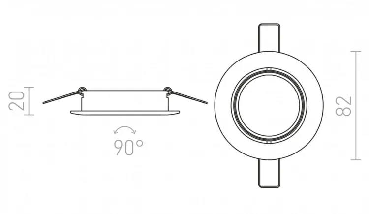TOPIC R kierunkowa biała matowa   230V GU10 50W