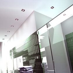 WATERBOY SQ  czarna matowa   230V LED 10W 40° IP65  3000K