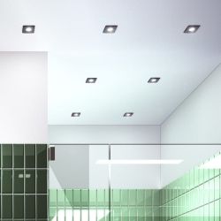 WATERBOY SQ  czarna matowa   230V LED 10W 40° IP65  3000K