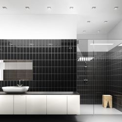 WATERBOY SQ   nikiel mat 230V LED 10W 40° IP65  3000K