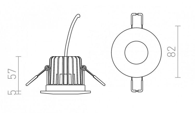 WATERBOY R   chrom 230V LED 10W 40° IP65  3000K