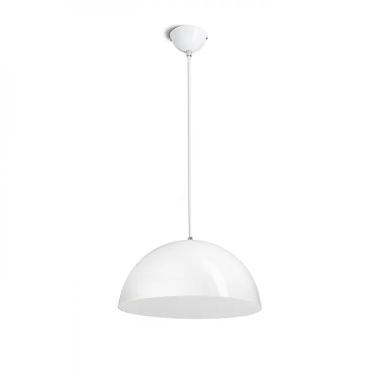 MONROE 40 wisząca błyszczący biały/biała  230V E27 42W