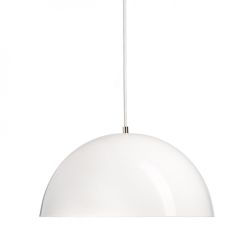 MONROE 40 wisząca błyszczący biały/biała  230V E27 42W