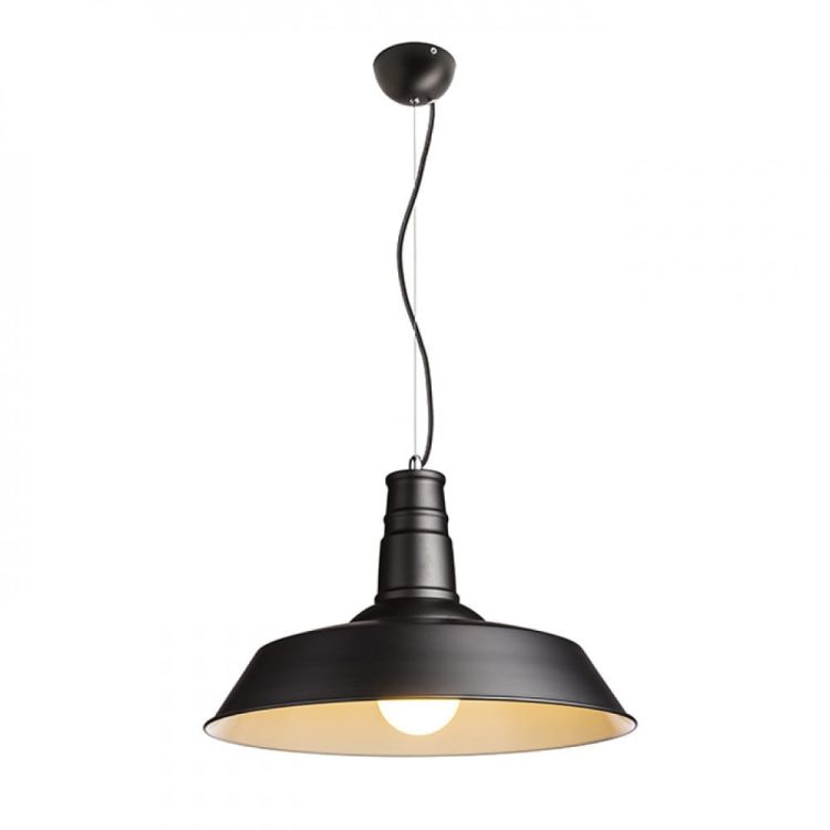 GOLDIE 46 wisząca czarna/biała  230V E27 42W