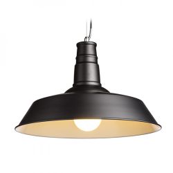 GOLDIE 46 wisząca czarna/biała  230V E27 42W