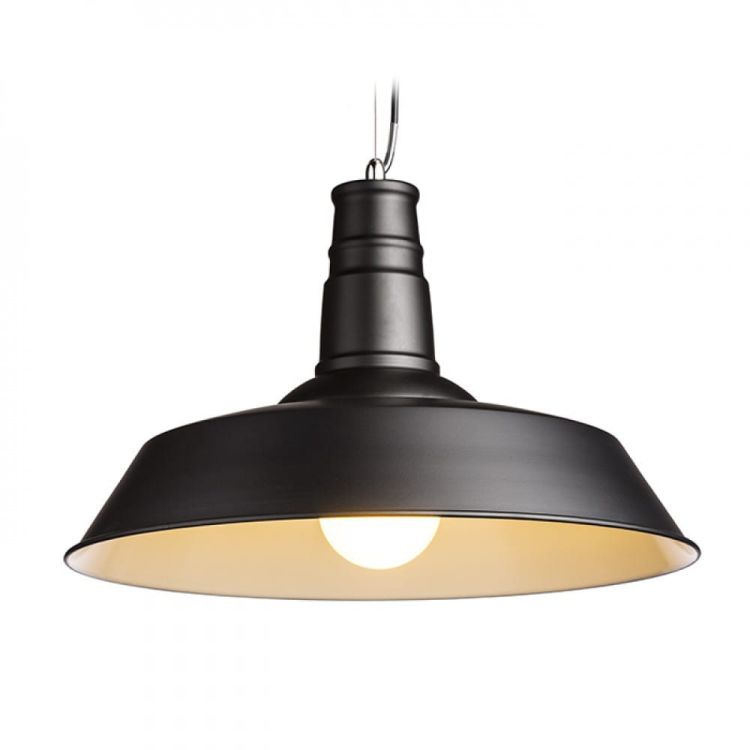 GOLDIE 46 wisząca czarna/biała  230V E27 42W