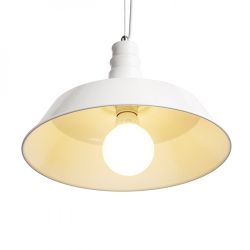 GOLDIE 36 wisząca biała/biała  230V E27 42W