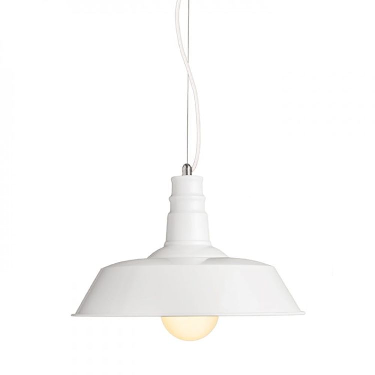 GOLDIE 36 wisząca biała/biała  230V E27 42W