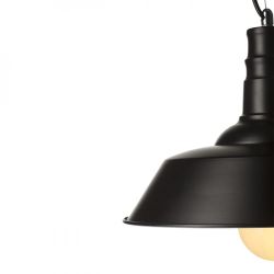 GOLDIE 36 wisząca czarna/biała  230V E27 42W