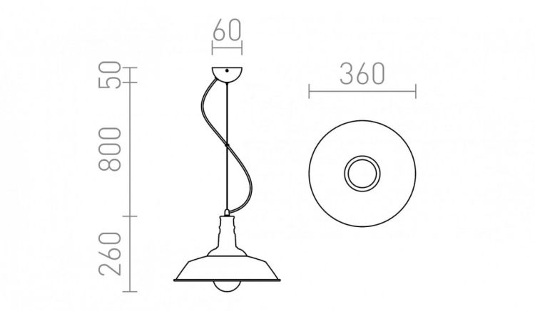 GOLDIE 36 wisząca  chrom 230V E27 42W