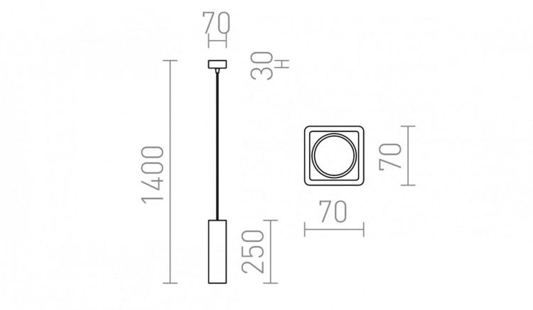 JACK RC wisząca  gipsowa 230V GU10 35W