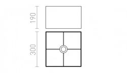 TEMPO 30/19 abażur Chintz oliwkowa/folia srebrna max. 23W